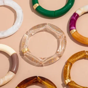 Bracelets tubes acryliques